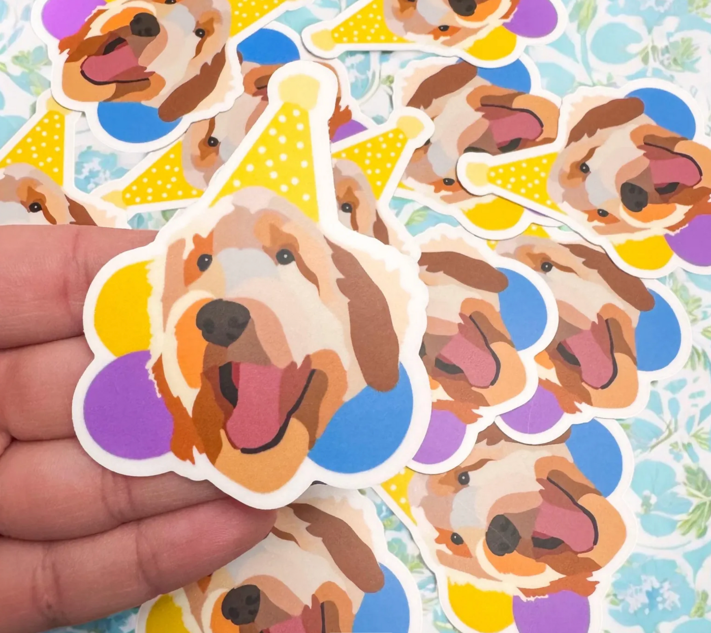 Golden Doodle | Decal | Gift | Golden Doodle Birthday Sticker | Gift of Golden Doodle | Golden Doodle Accesory