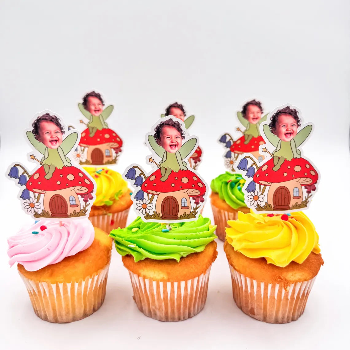 24 Cupcake Toppers | Fairy Birthday Party Decorations | Our Little Fairy | Fairy First Birthday | Fairy Birthday Theme | Fairy Girl Birthday |