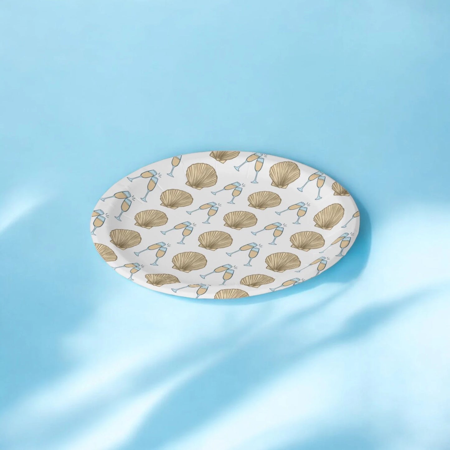 Last Toast on the Coast Theme | 8 Count | Dessert Plates | Beach Bachelorette | Last Toast Decorations and Supplies