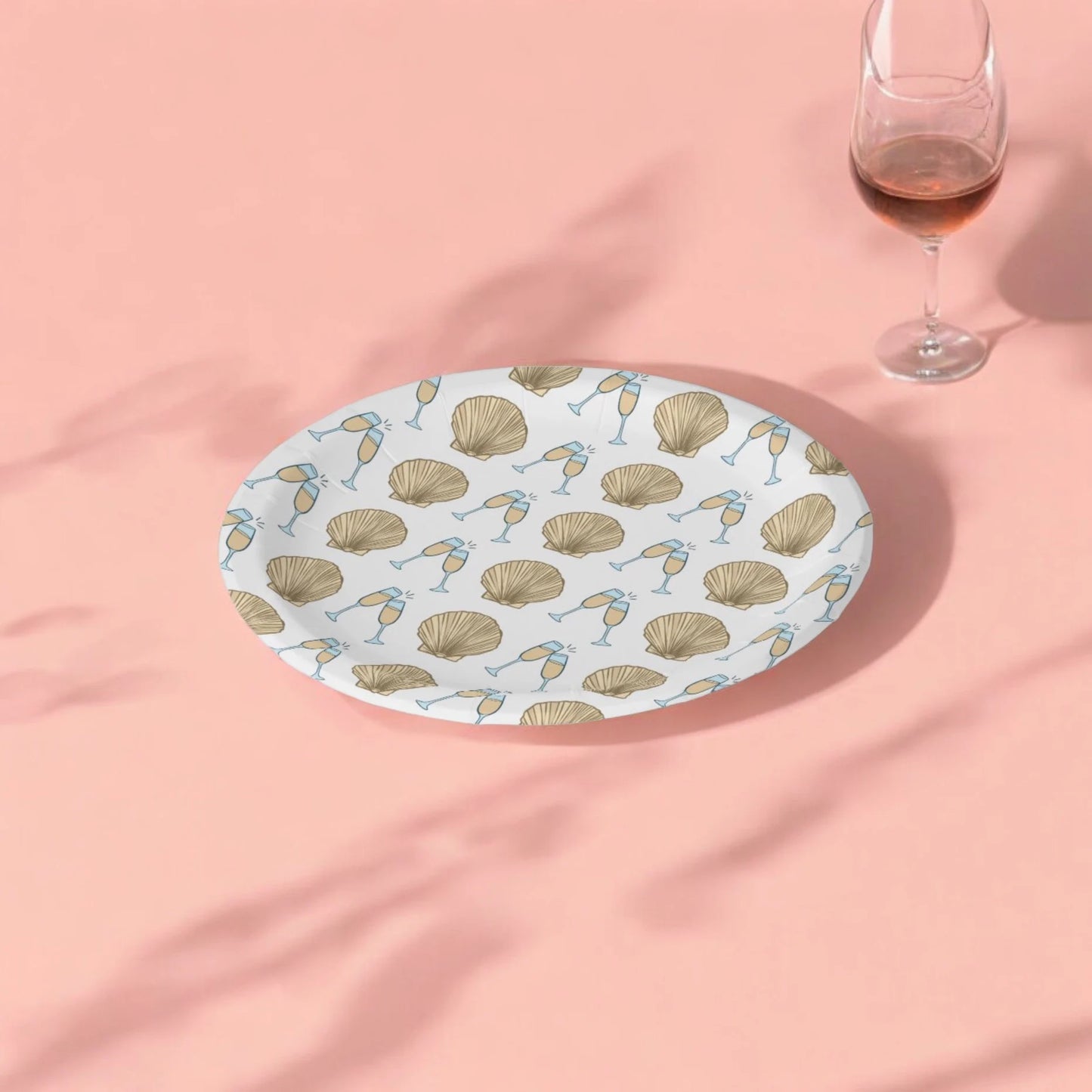 Last Toast on the Coast Theme | 8 Count | Dessert Plates | Beach Bachelorette | Last Toast Decorations and Supplies