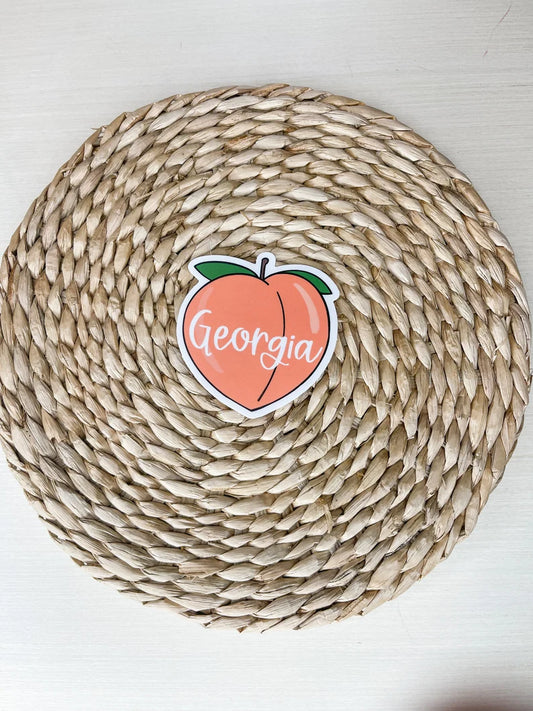 Georgia Peach Sticker