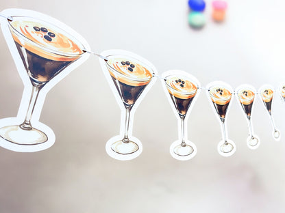 Espresso Martini Banner | 5 Foot Banner |  Paper and Party Supplies | Bikinis and Martinis | Martini Bachelorette | Martini Theme