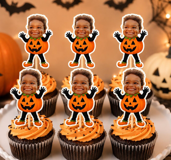 Our Little Pumpkin Cupcake Toppers