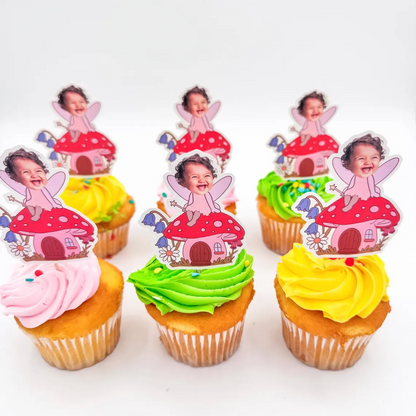 24 Cupcake Toppers | Fairy Birthday Party Decorations | Our Little Fairy | Fairy First Birthday | Fairy Birthday Theme | Fairy Girl Birthday |