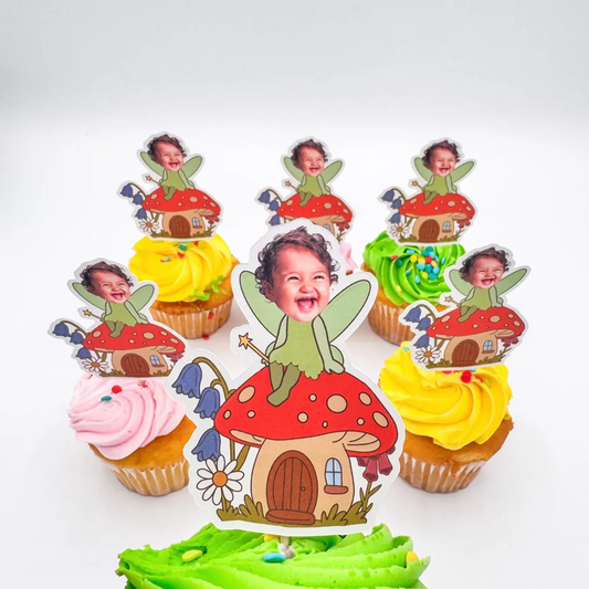 24 Cupcake Toppers | Fairy Birthday Party Decorations | Our Little Fairy | Fairy First Birthday | Fairy Birthday Theme | Fairy Girl Birthday |