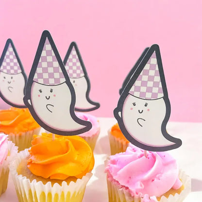 24 Little Boo Toppers | Halloween Birthday | 2nd Birthday Party Decorations | 24 Cupcake Toppers | Party Decorations | Little Boo