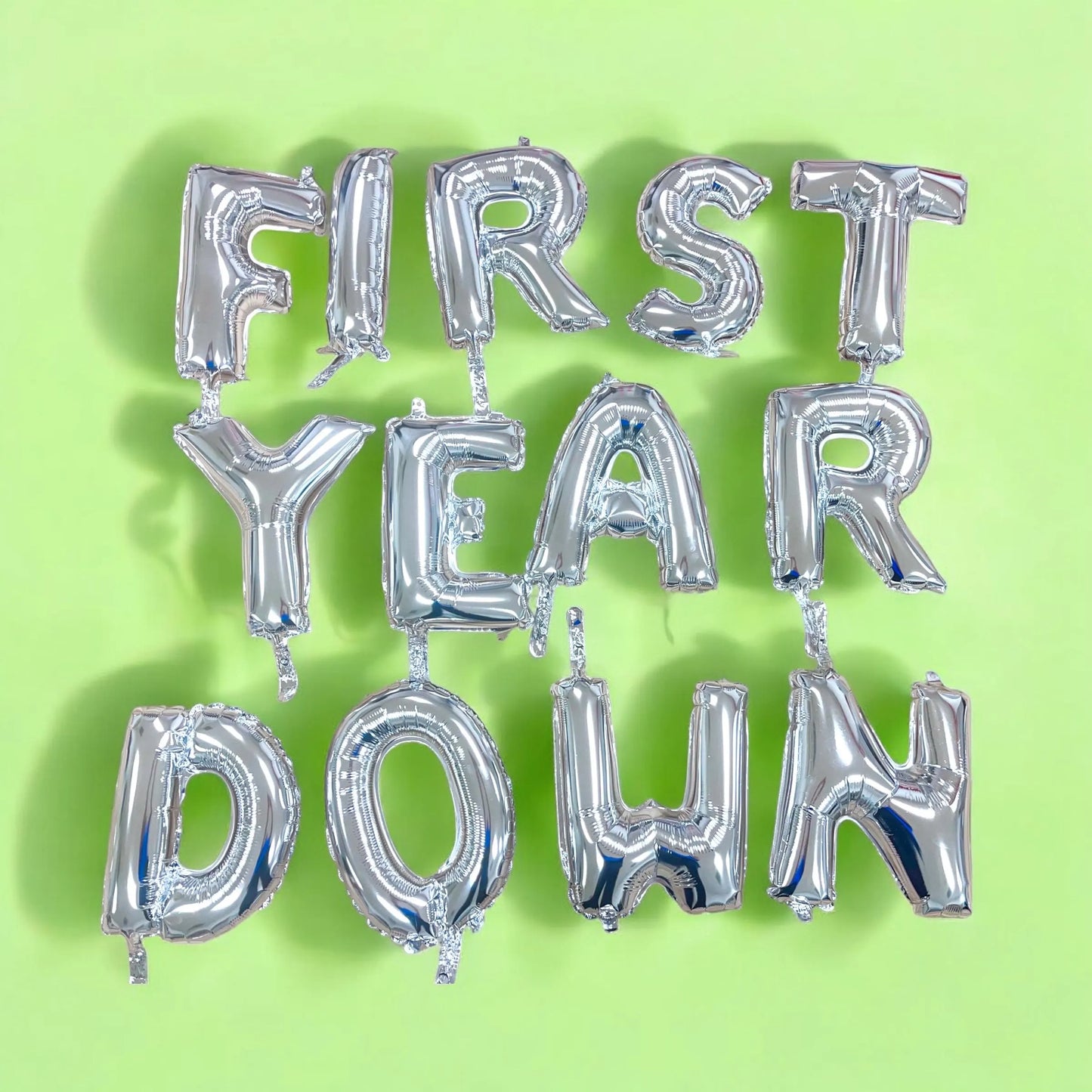 First Year Down Party Balloon Bundle | Football Birthday | Football Party | Lucky Theme |First Birthday Party Decor